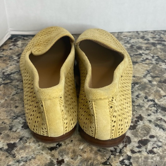 New Sample Shoe  NYDJ - Suede Perforated Loafers - Denver Honey Gold 6 - Picture 10 of 13